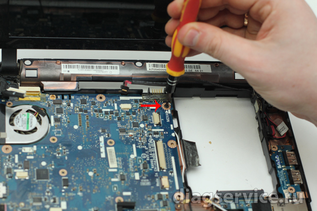 ремонт кнопки питания ноутбука Acer  Aspire One KAV60